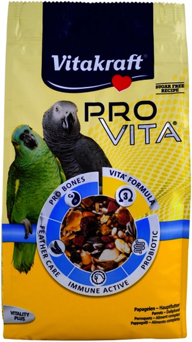 Vitakraft Pro Vita Papegaai - Vogelvoer - 750 g