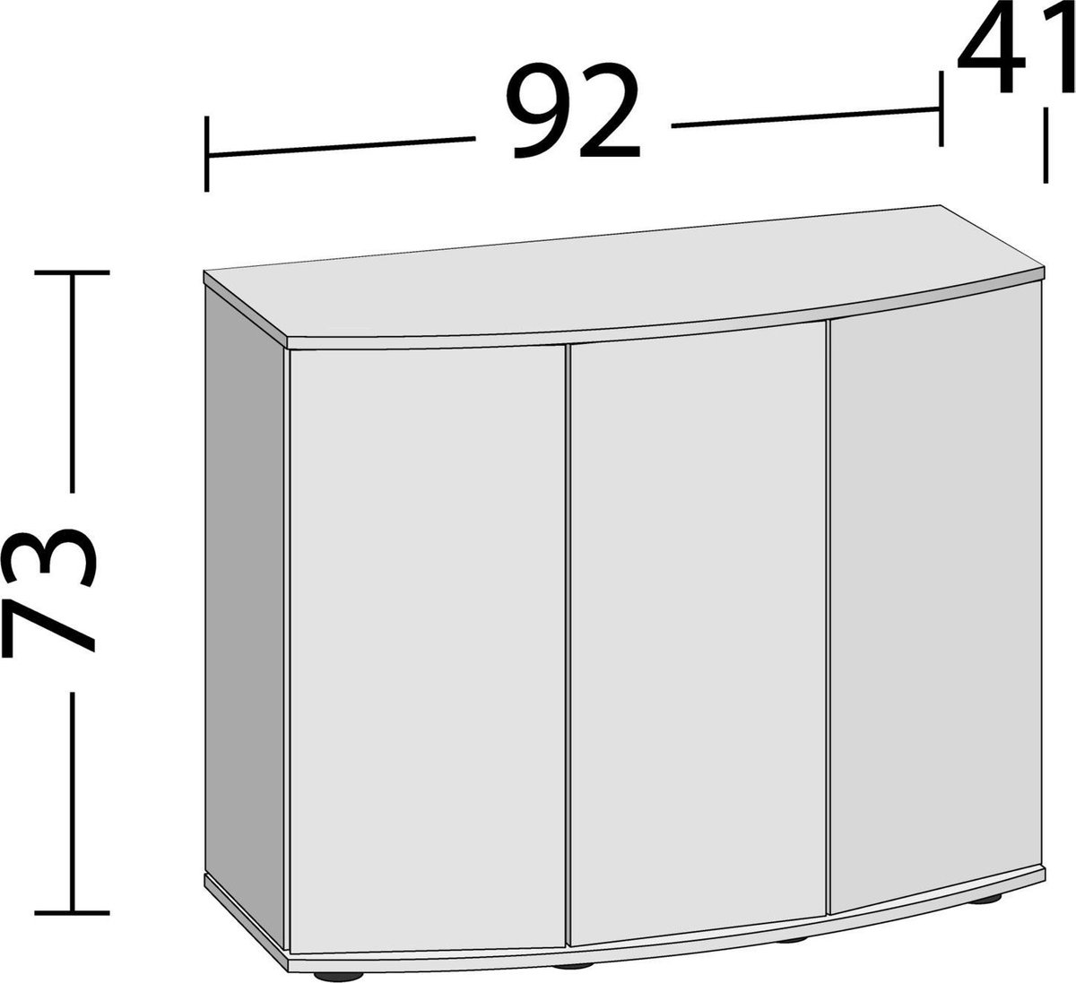 Juwel Kast Vision 180 Sbx 92x41x73 cm - Aquariummeubel - - Wit
