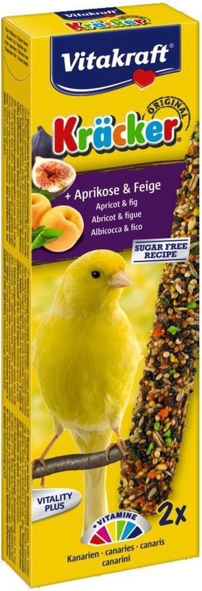 Vitakraft Kanarie Kracker 2 stuks - Vogelsnack - Fruit