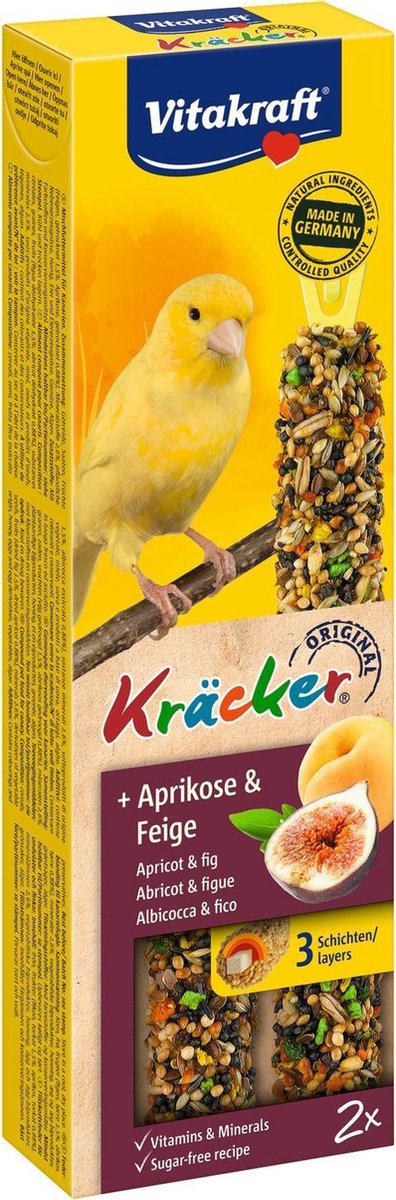 Vitakraft Kanarie Kracker 2 stuks - Vogelsnack - Fruit
