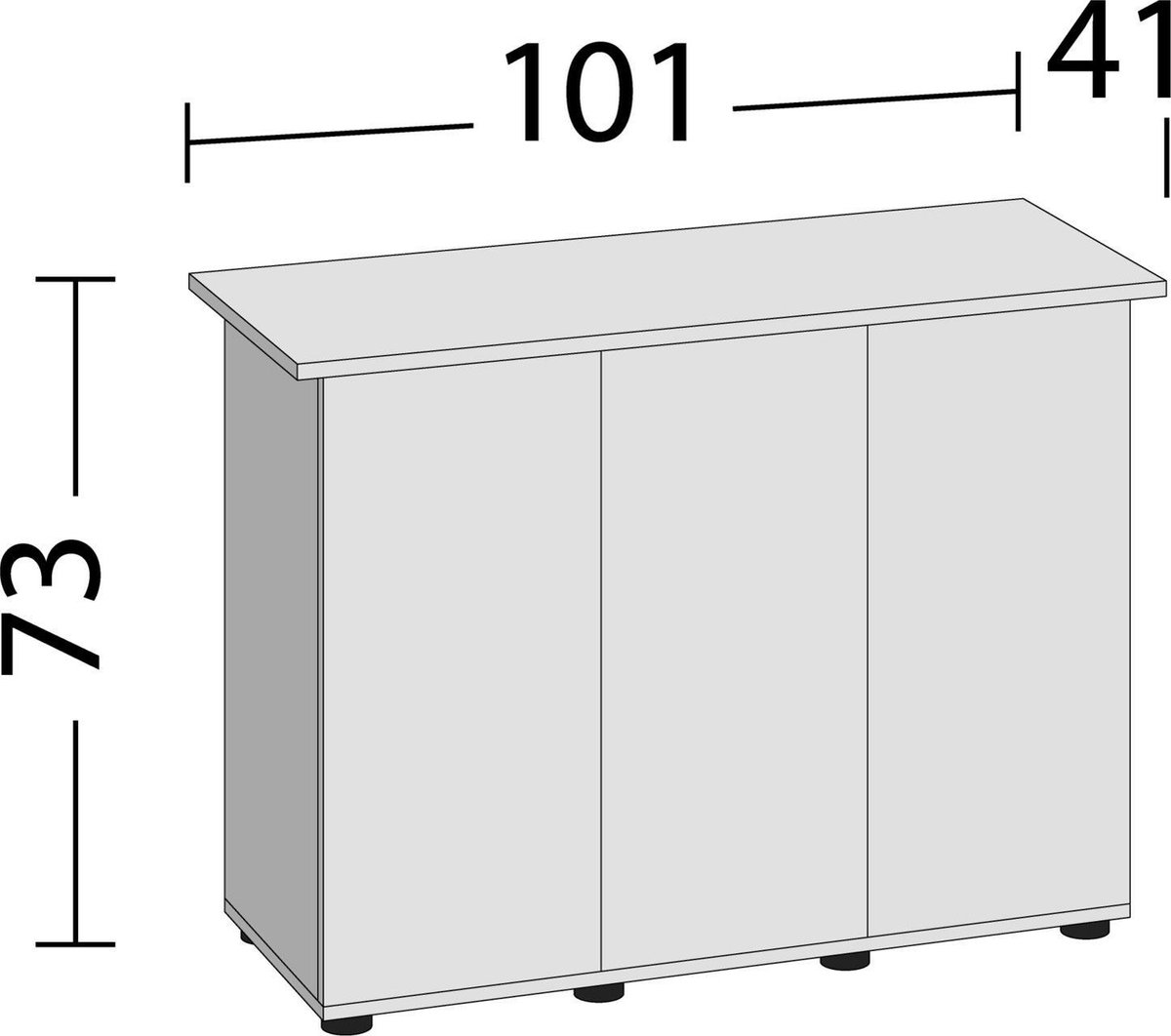 Juwel Kast Rio 180 Sbx 101x41x73 cm - Aquariummeubel - - Wit