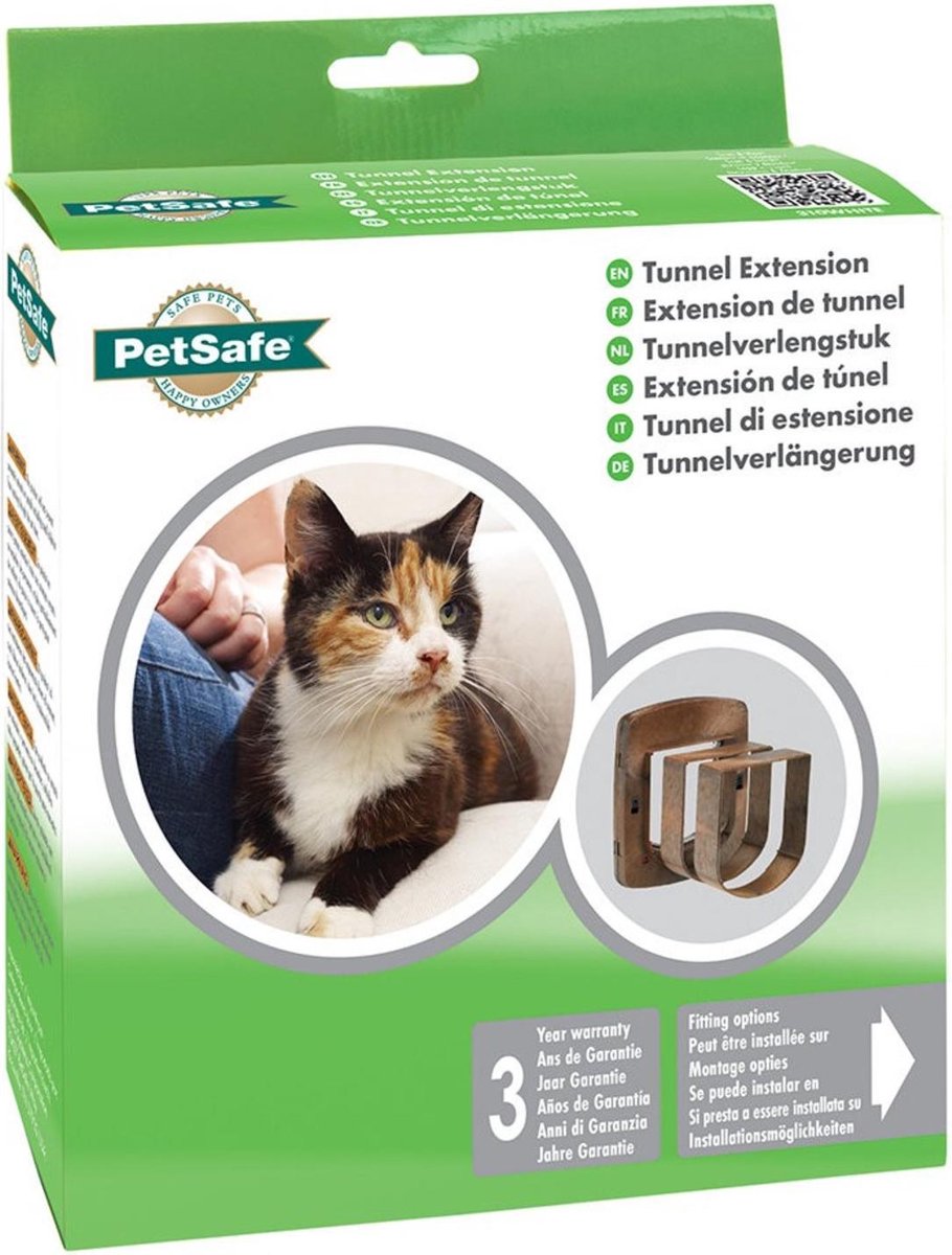 Petsafe Tunnelstuk 330 - Kattenluik - Houtkleur 300 Serie - Bruin