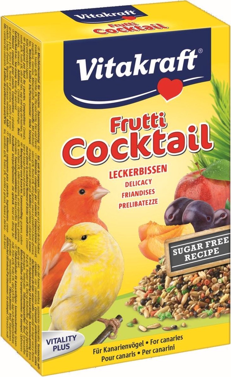 Vitakraft Kanarie Fruit-Cocktail - Vogelsnack - 200 g