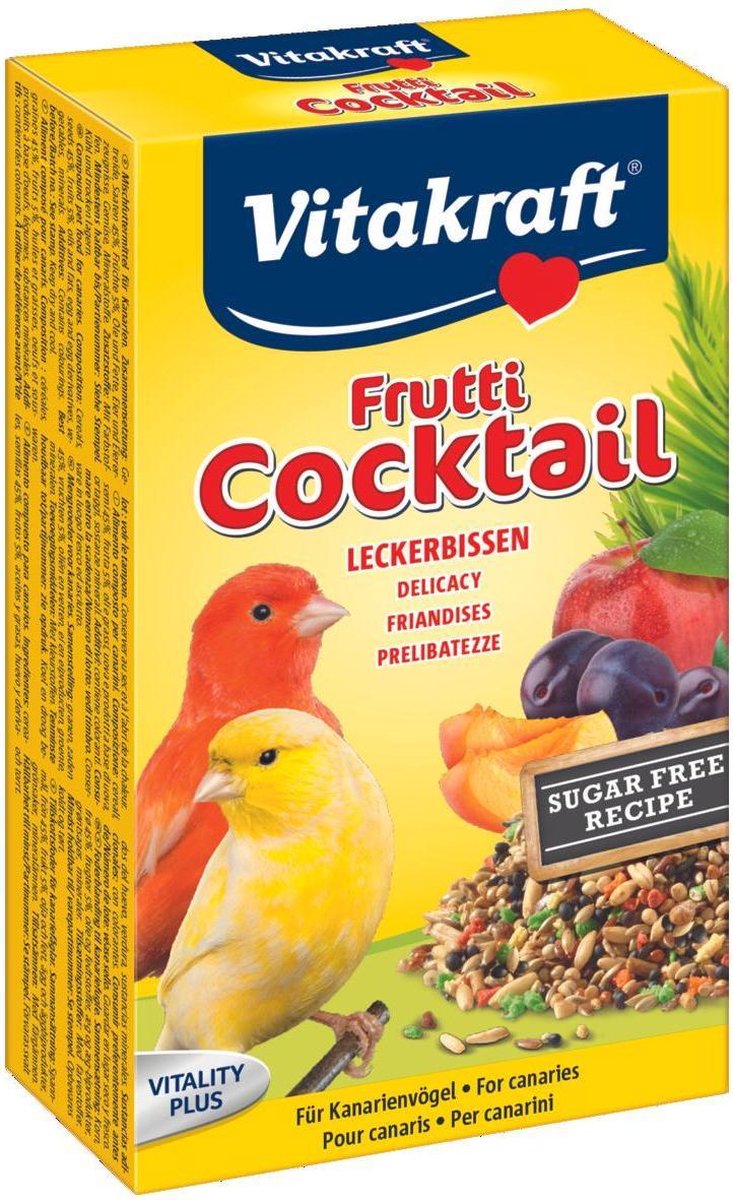 Vitakraft Kanarie Fruit-Cocktail - Vogelsnack - 200 g