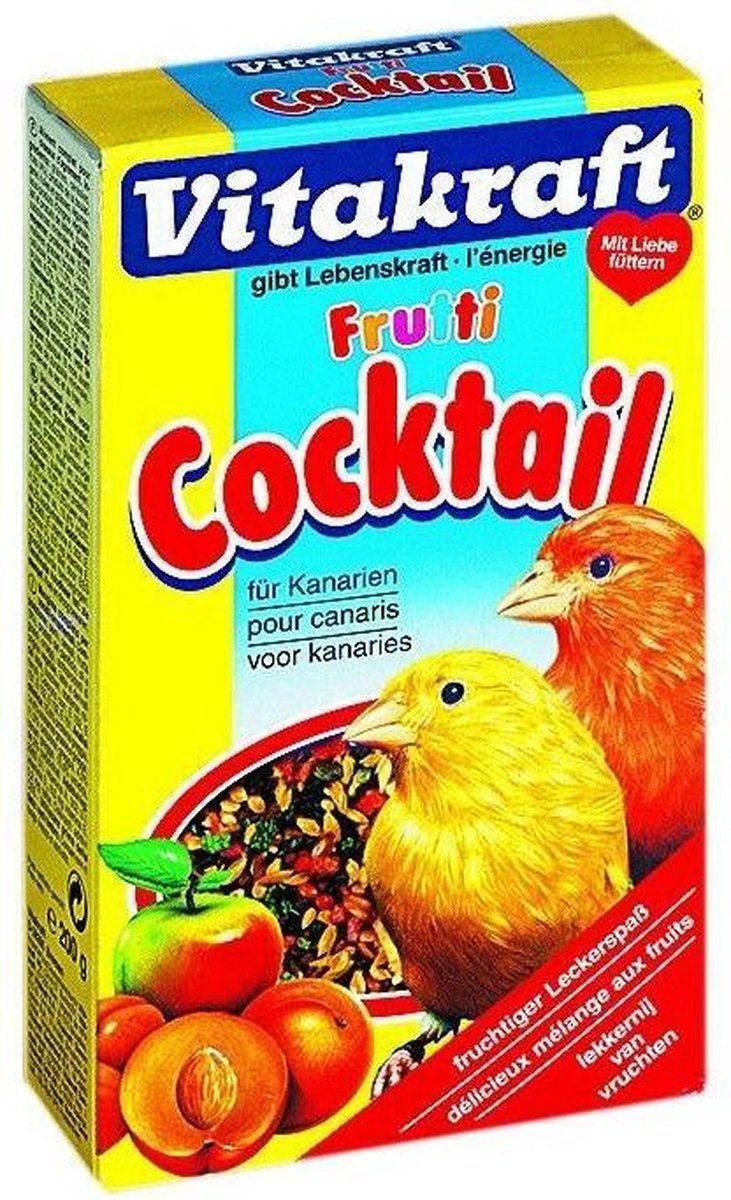 Vitakraft Kanarie Fruit-Cocktail - Vogelsnack - 200 g