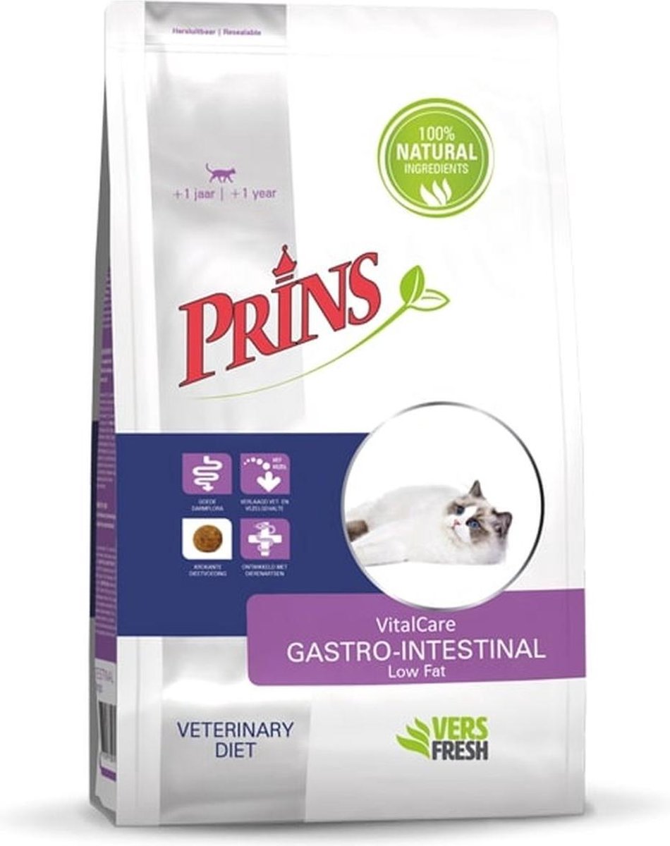 Prins Vitalcare Diet Gastro-Intestinal Zalm - Kattenvoer - 1.5 kg