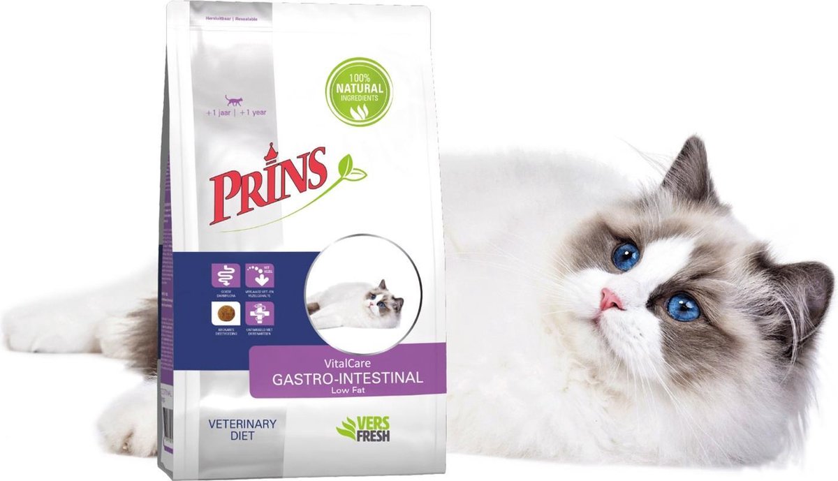 Prins Vitalcare Diet Gastro-Intestinal Zalm - Kattenvoer - 1.5 kg
