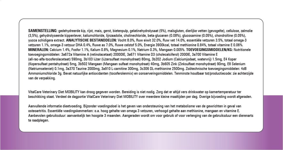 Prins Vitalcare Diet Mobility Gevogelte - Kattenvoer - 5 kg