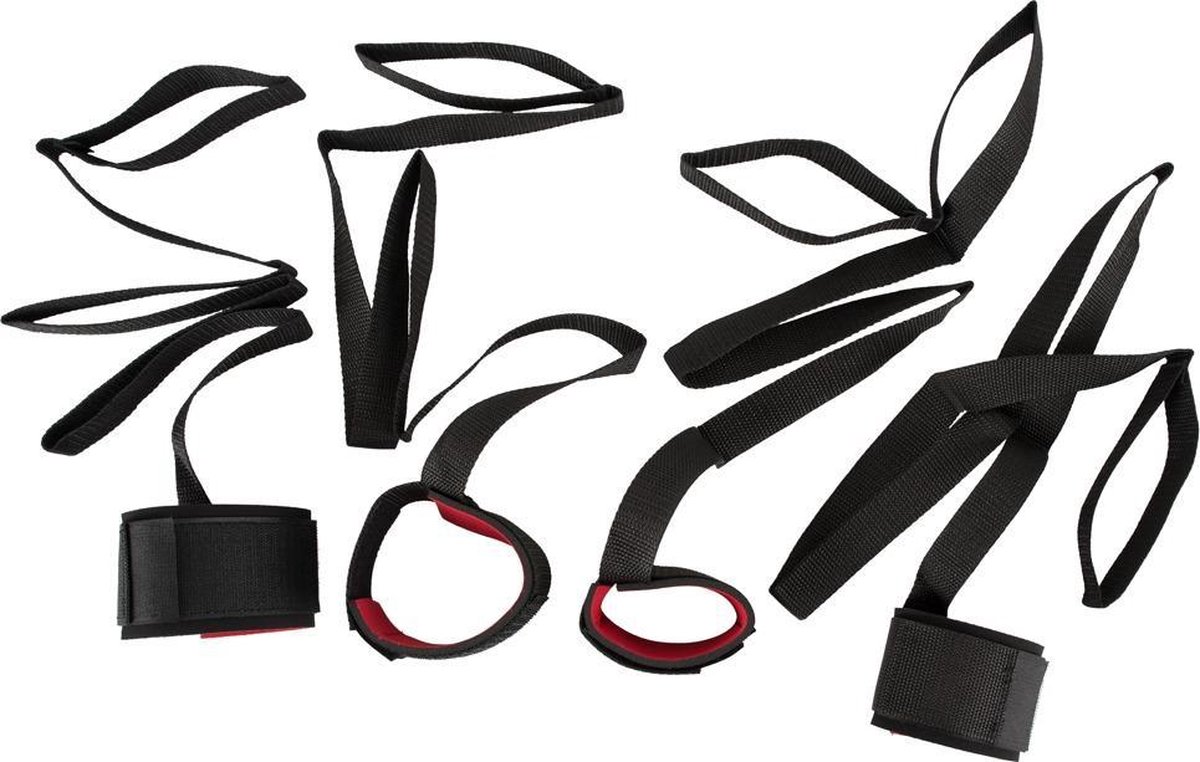 You2Toys Bondage Spreid Pakket - Zwart