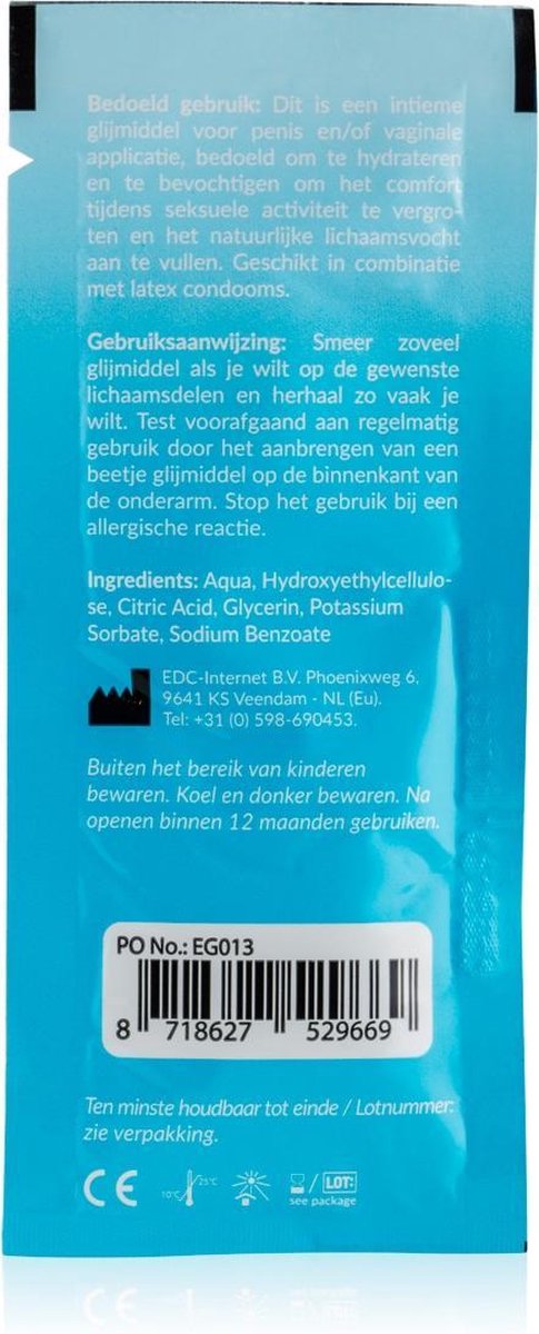 EasyGlide - Zakje waterbasis glijmiddel - 10 ml