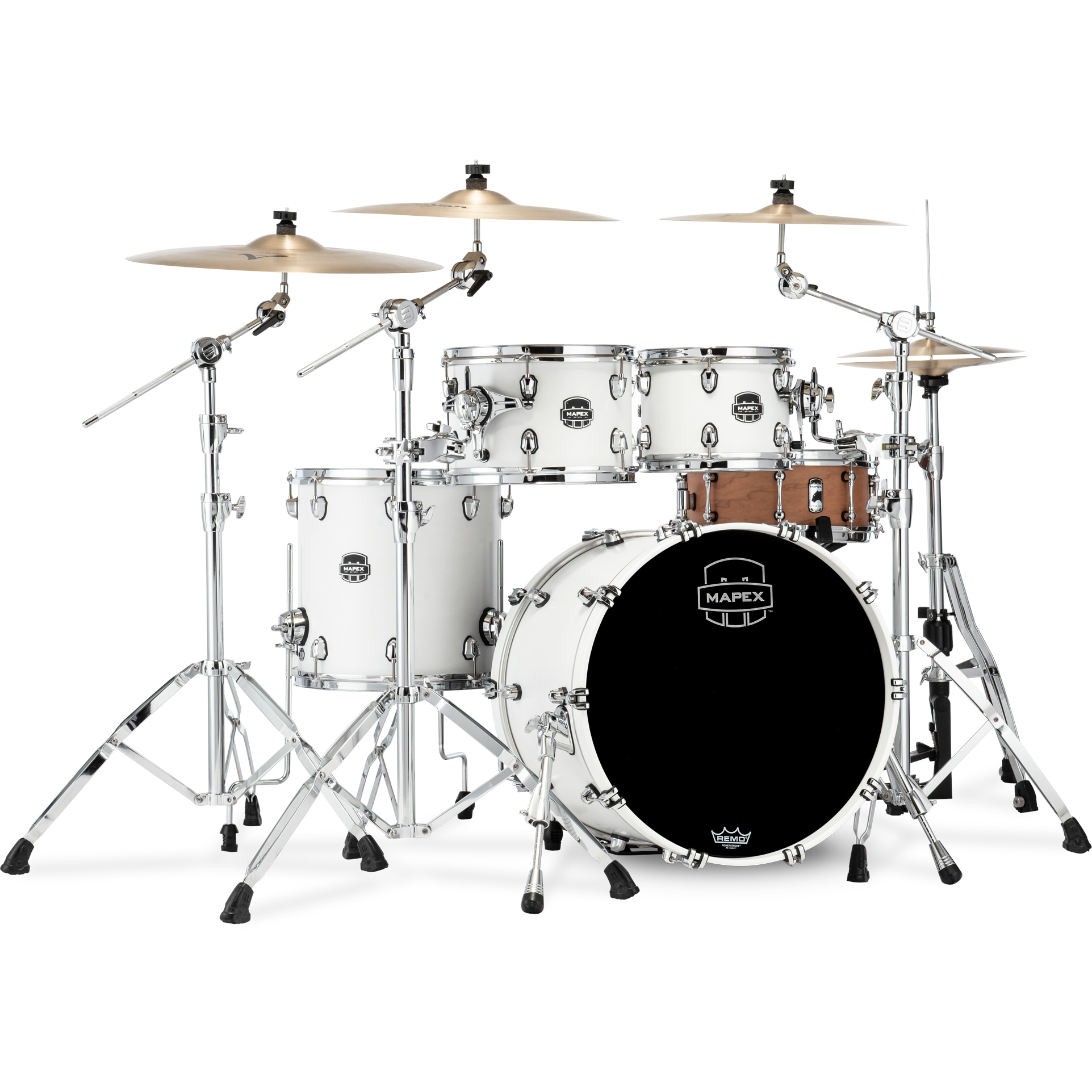 Mapex Saturn SR504XRM Satin White 4-delige shellset