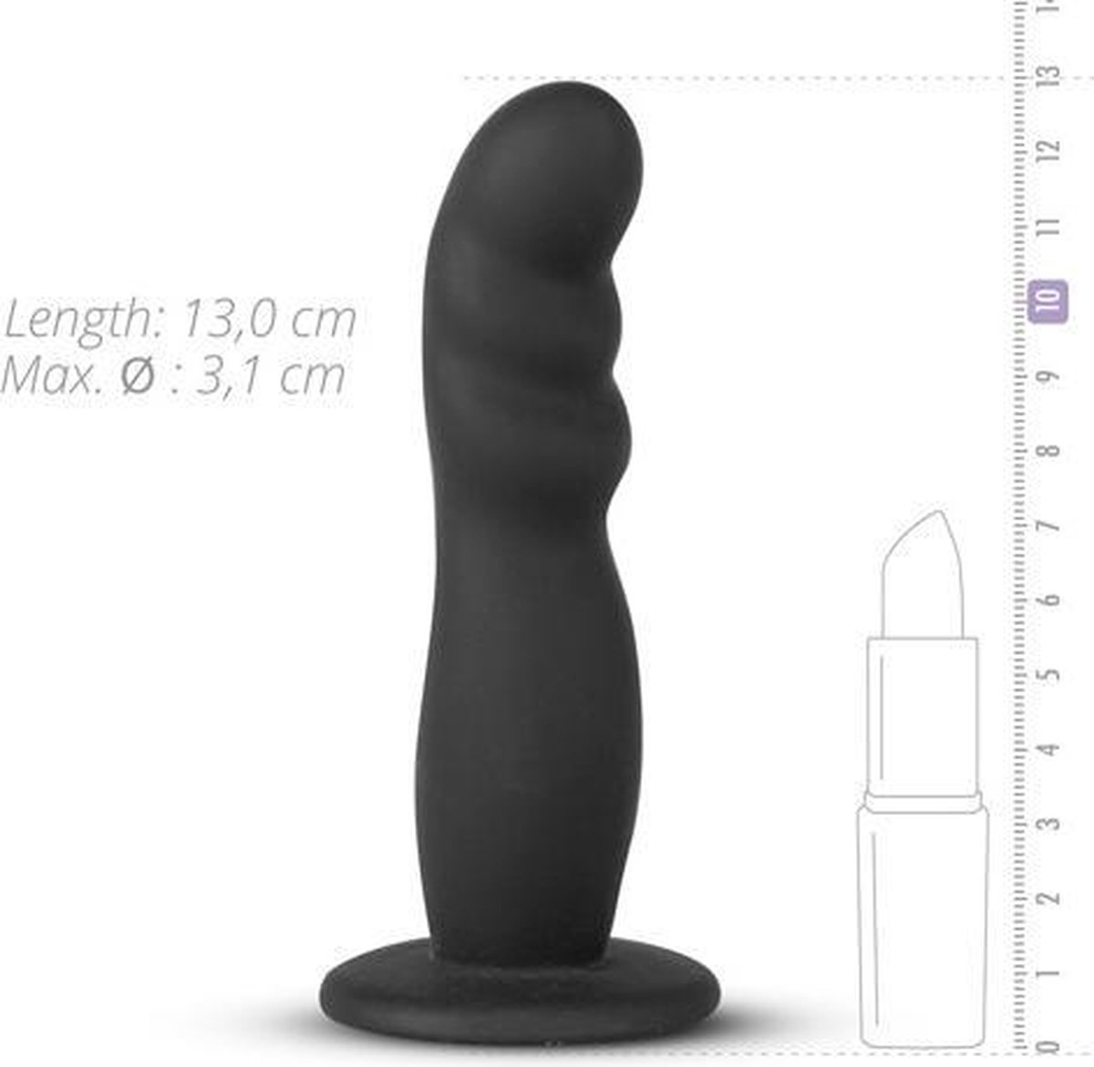 Beginner's Strap On Dildo - Zwart