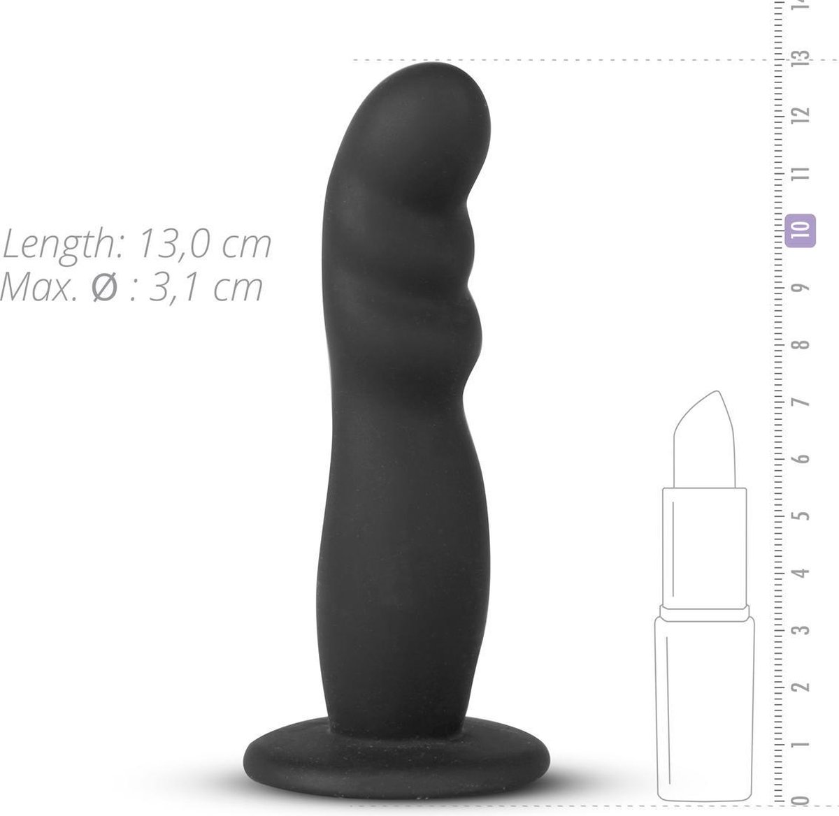 Beginner's Strap On Dildo - Zwart