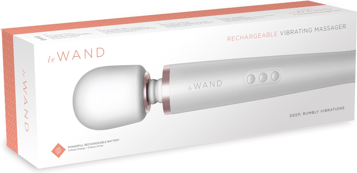 Le Wand Oplaadbare Wand Massager - - Wit