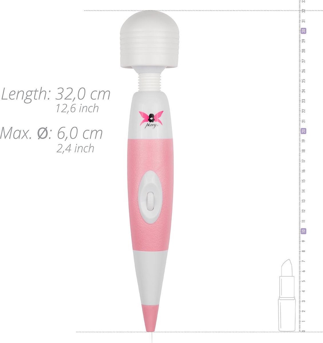 Pixey Wand Vibrator - - Roze