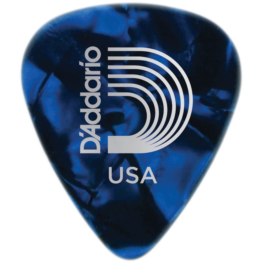 D'Addario 1CBUP4-10 blue pearl celluloid plectra 10 pack medium