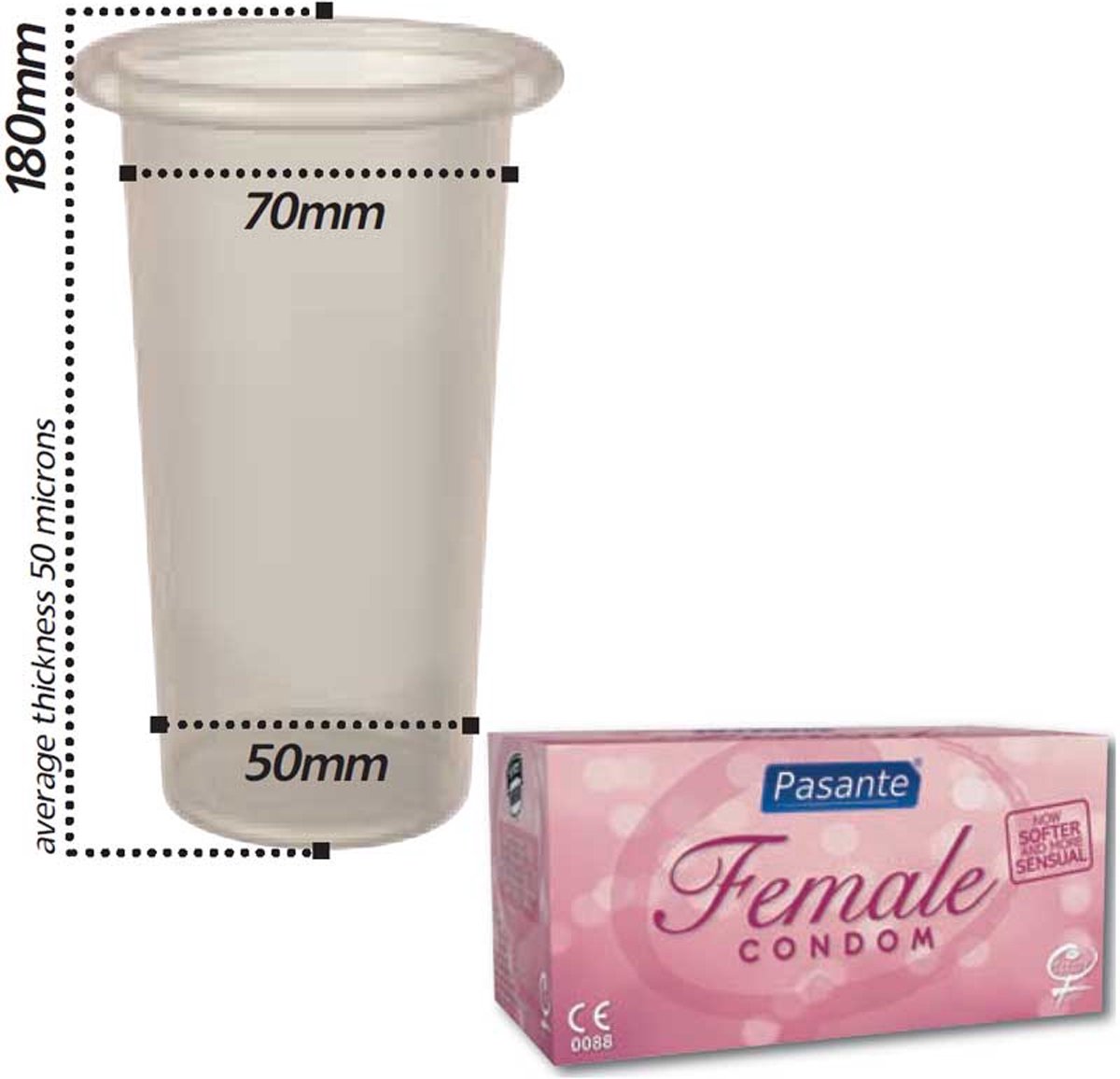 Pasante Vrouwencondooms 30 stuks