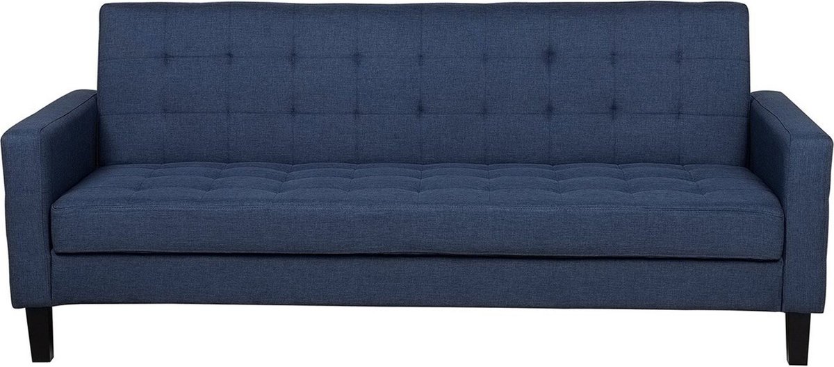 Beliani Vehkoo Slaapbank Polyester 200x108x86 - Blauw