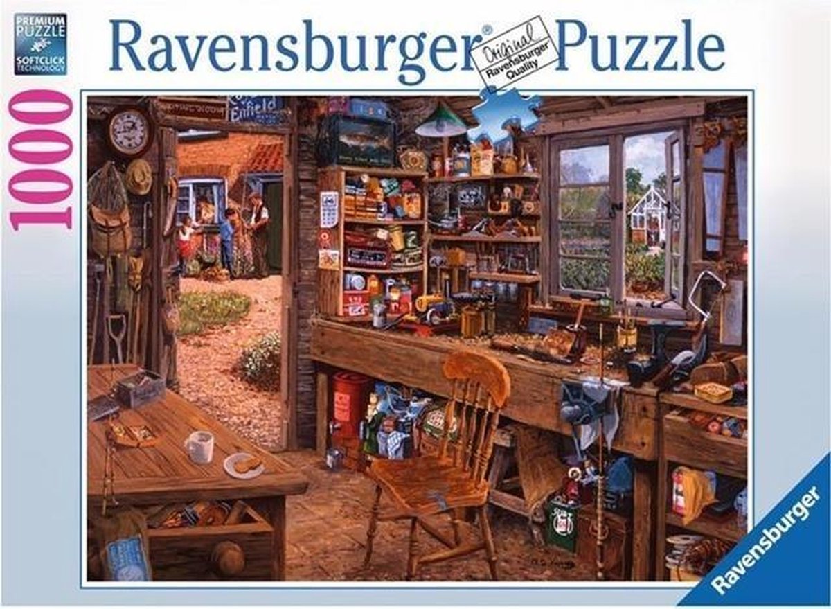 Ravensburger Puzzel Opa's Schuurtje - 1000 Stukjes