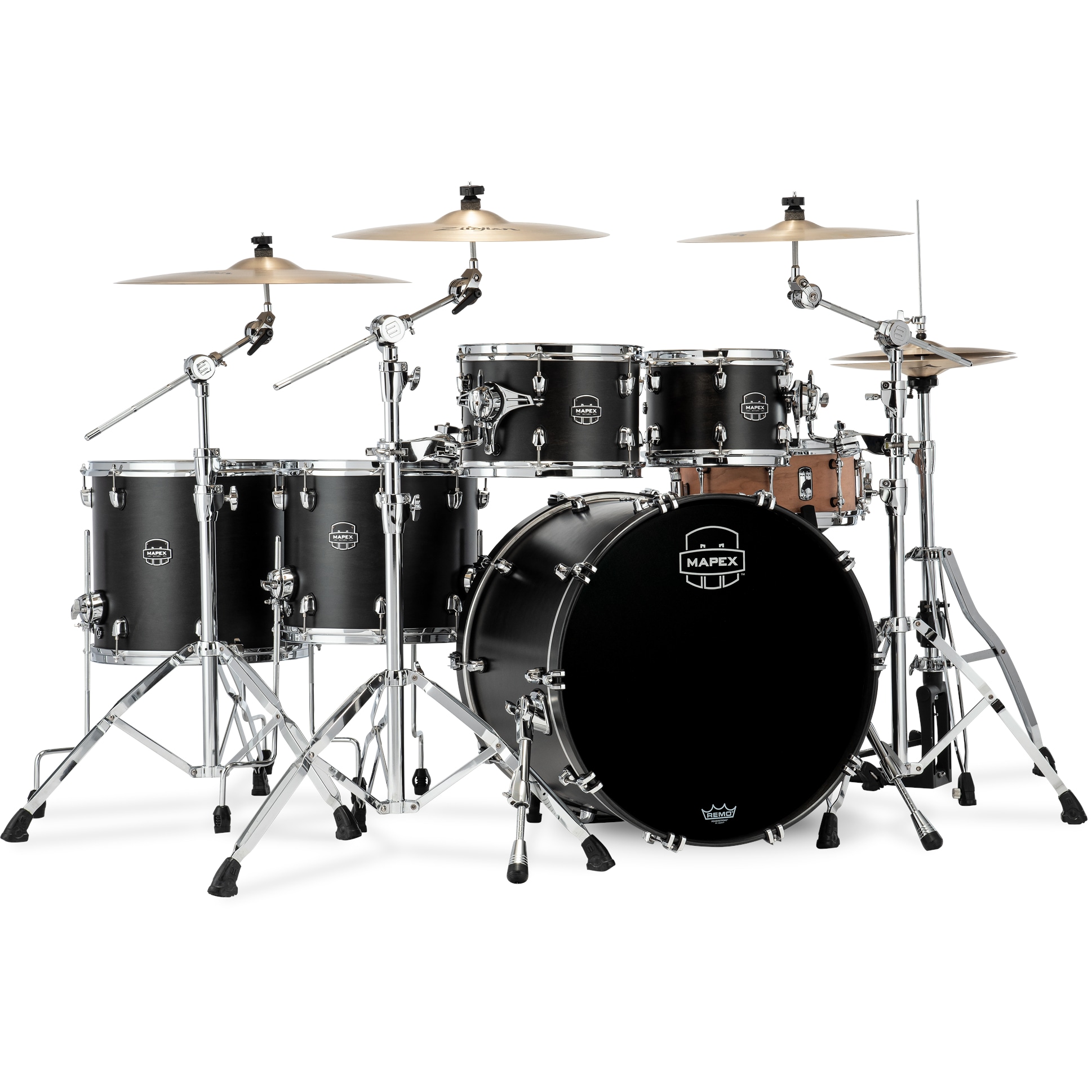 Mapex Saturn SR628XUFB Satin Black 5-delige shellset