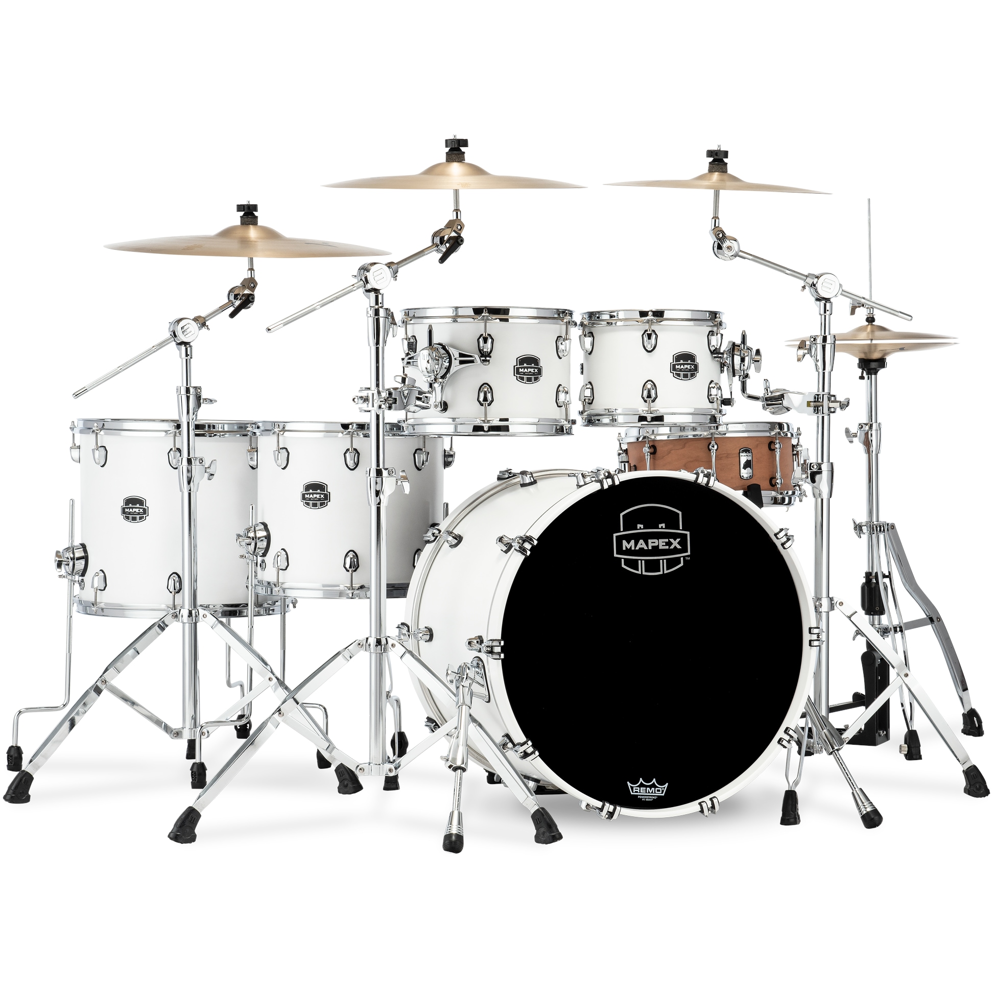 Mapex Saturn SR628XURM Satin White 5-delige shellset