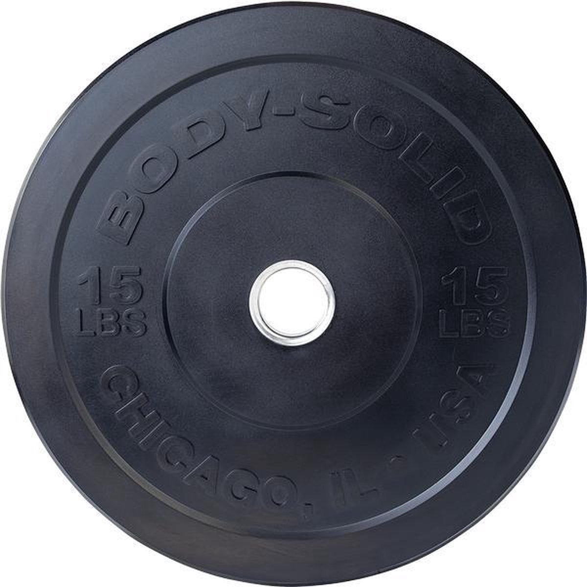 Body-Solid Chicago Extremee Olympische Bumper Plates Obpxk - 10 Kg - Zwart