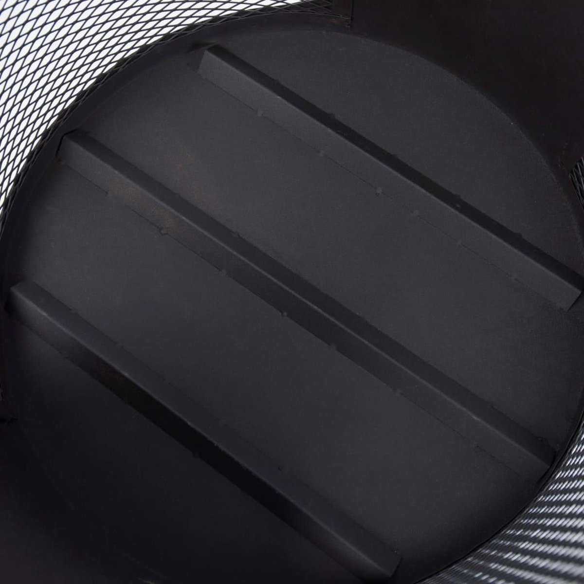 Redfire Buffalo Vuurschaal met Houtopslag - Zwart