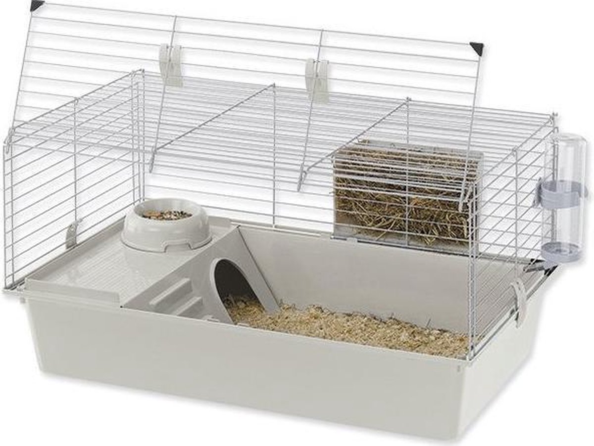 Ferplast Konijnenkooi Rabbit 100 - Dierenverblijf - 95x57x46 cm Assorti