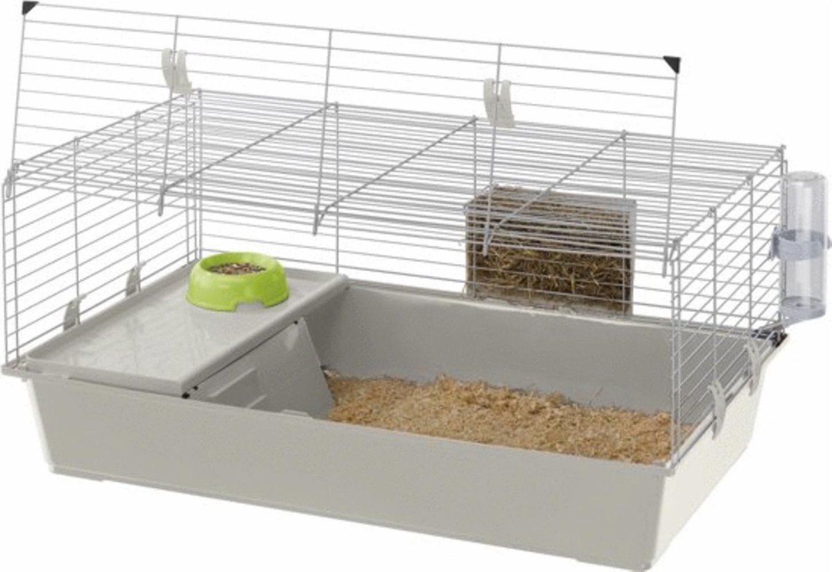 Ferplast Konijnenkooi Rabbit 100 - Dierenverblijf - 95x57x46 cm Assorti