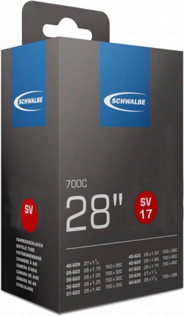 Schwalbe Binnenband 27/28 X 1.10/1.75(28/47-609/635) Fv 60 Mm - Zwart