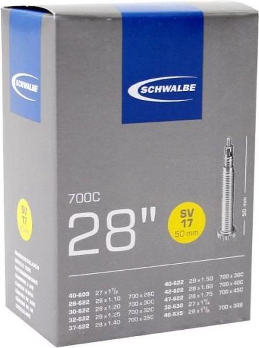 Schwalbe Binnenband 27/28 X 1.10/1.75(28/47-609/635) Fv 60 Mm - Zwart