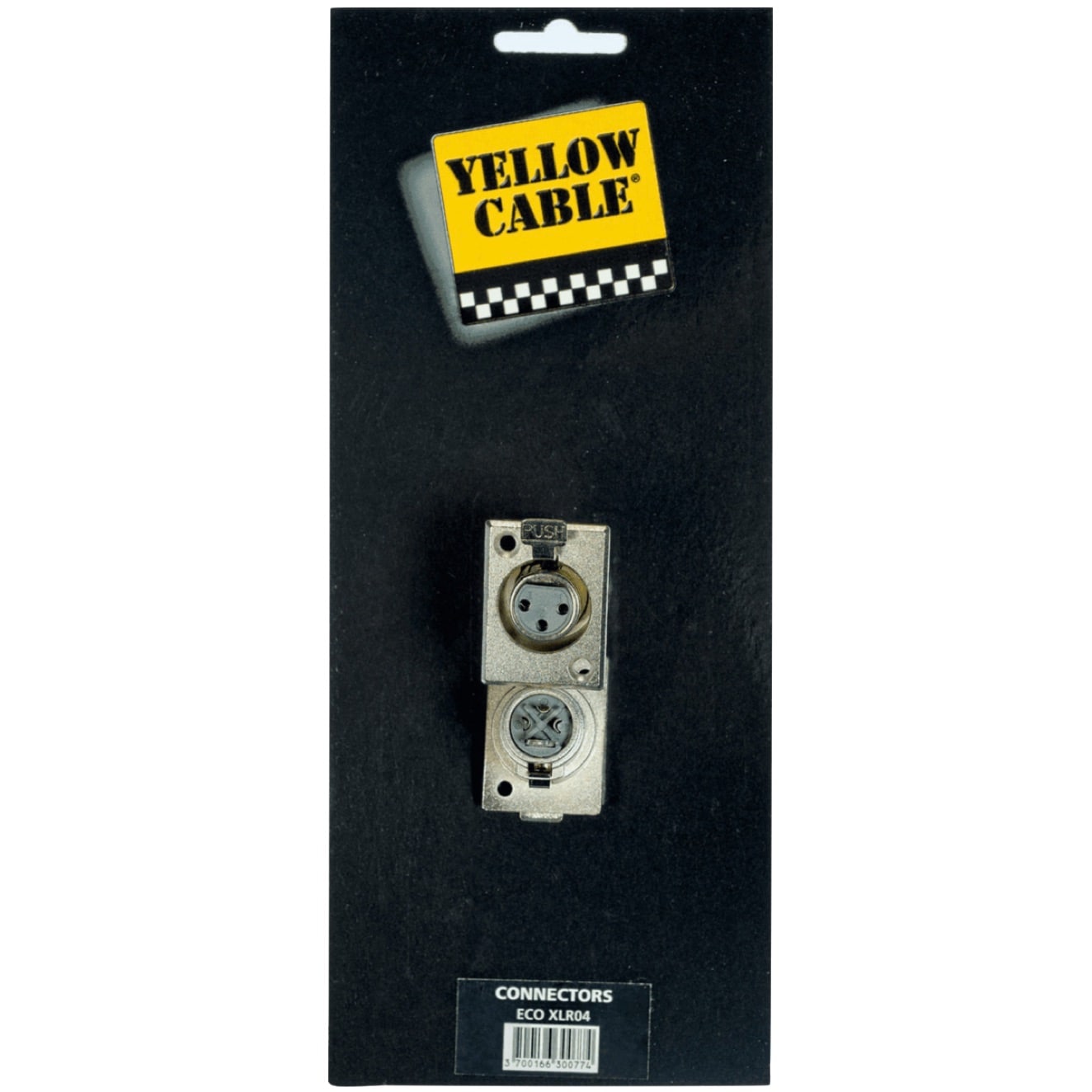 Yellow Cable XLR04 3-pins XLR chassisdeel, female, 2 stuks