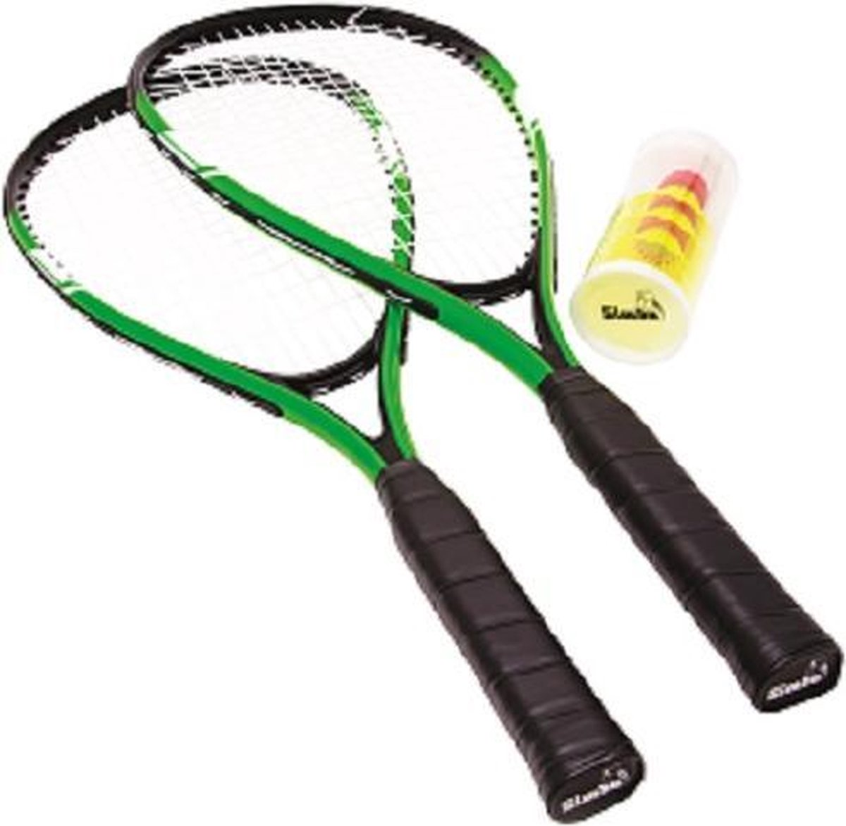 Simba badmintonset unisex staal 5 delig - Groen