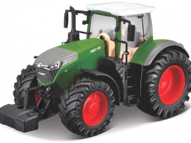 Bburago tractor Fendt 1000 Vario 16 cm jongens/rood - Groen