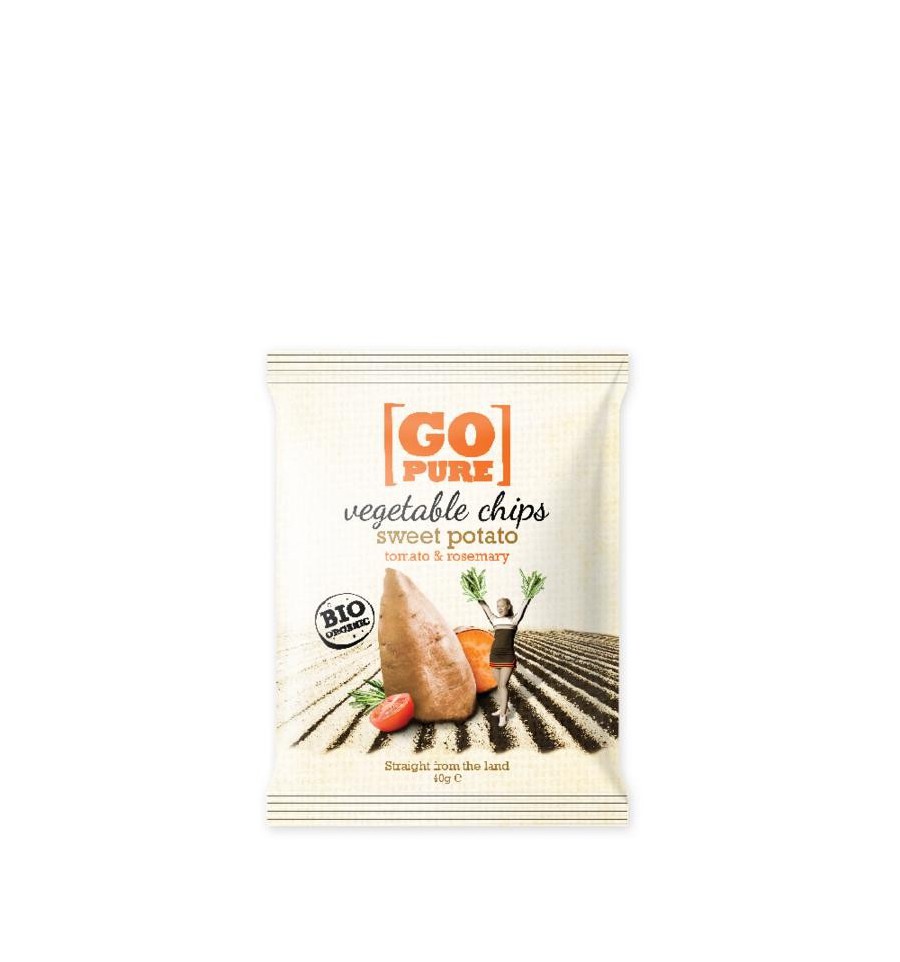 Go Pure Chips sweet potato & rosemary 40 gram