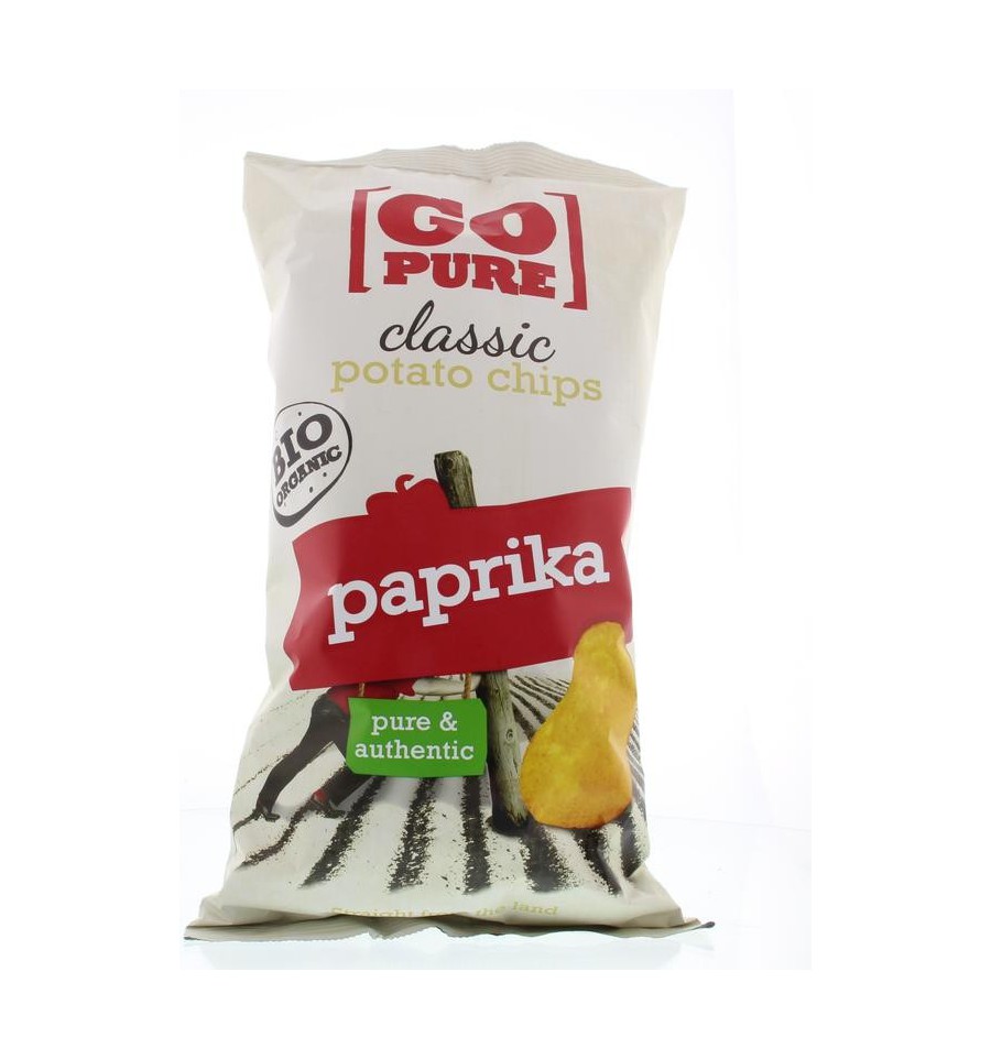 GoPure Go Pure Chips paprika 125 gram
