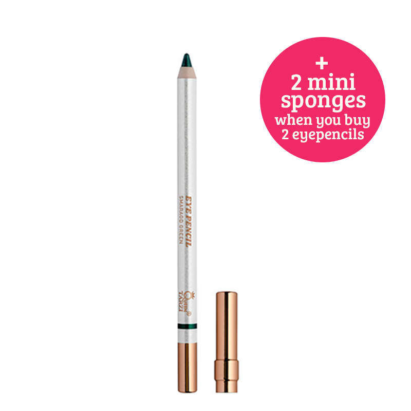 Queen Tarzi Eye Pencil Smaragd Green - Zwart