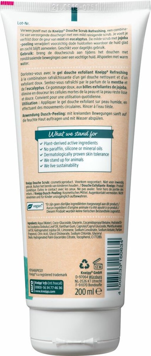 Kneipp Douche Scrub Refreshing 200ml