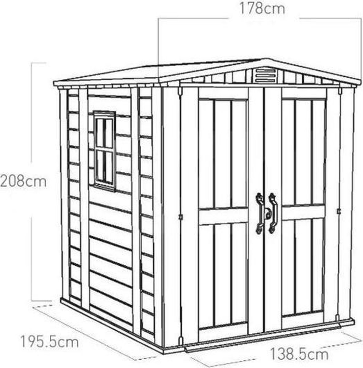 Keter Factor 66 Tuinhuis - Beige
