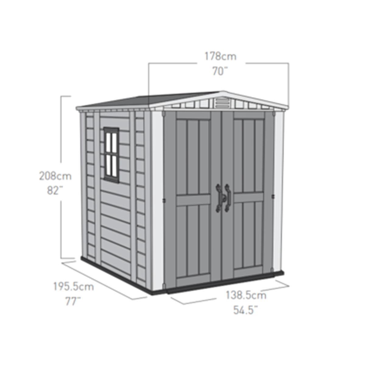 Keter Factor 66 Tuinhuis - Beige