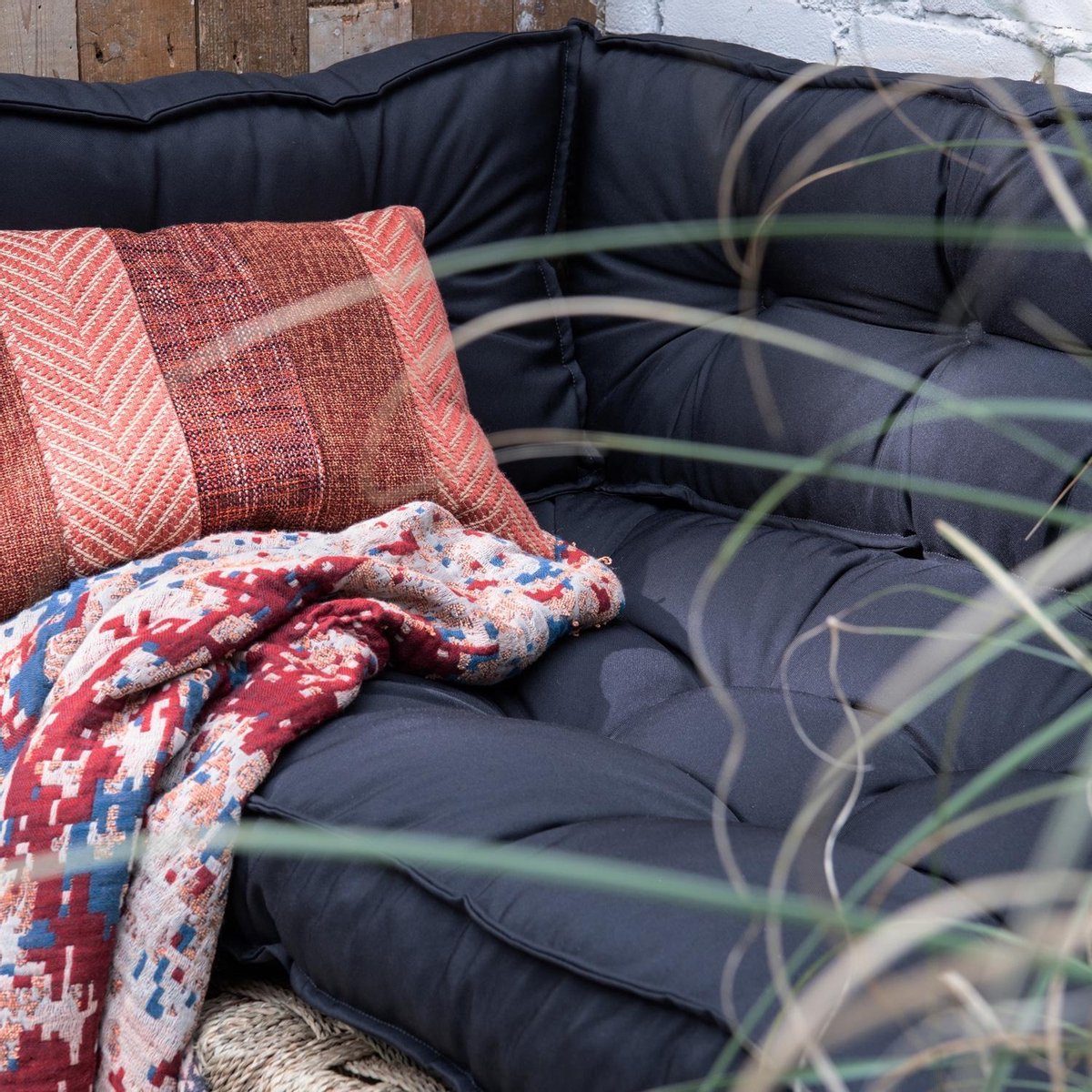 Summerset Boulevard Pallet Zitkussen 80 x 120 cm - Zwart