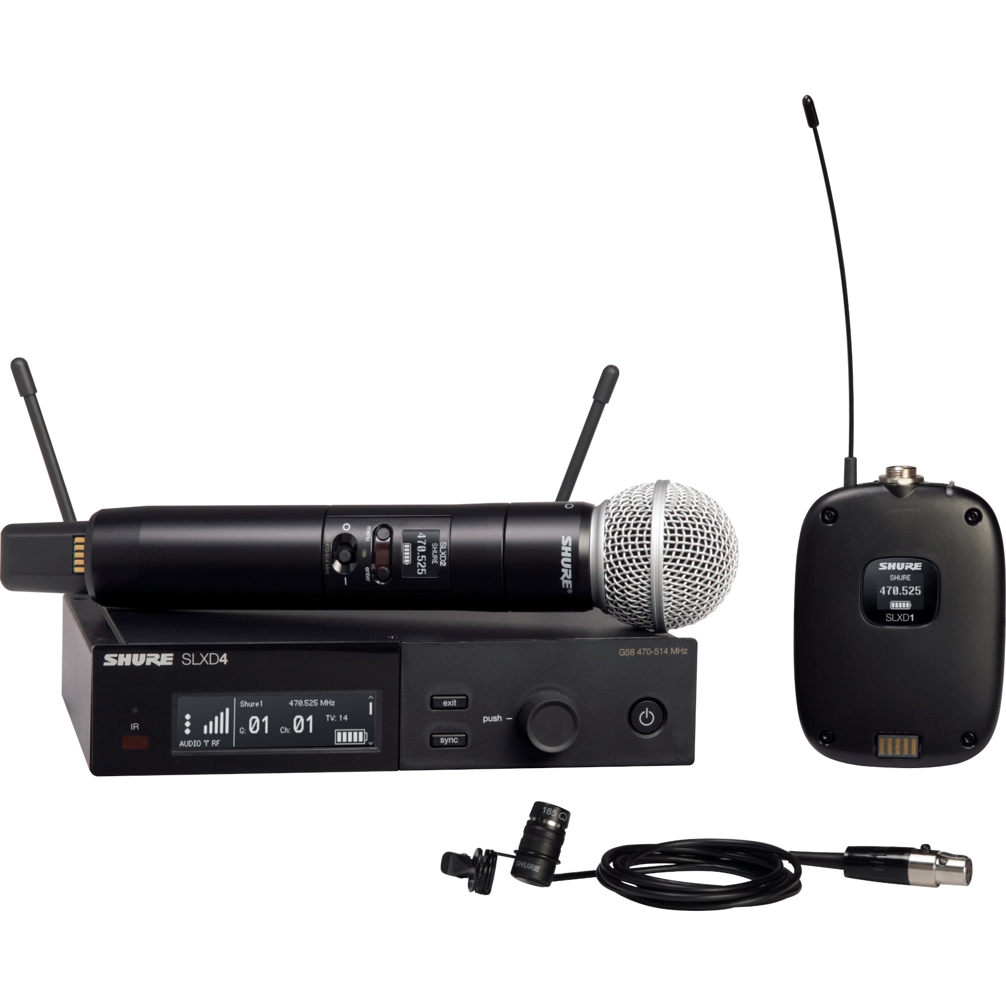 Shure SLXD124/85-K59 draadloze combinatieset (606 - 650 MHz)