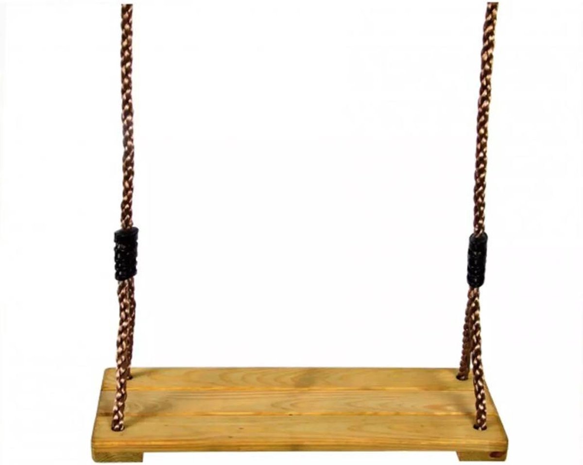 Swing King schommelzitje hout 415 x 150 mm lichtbruin - Beige