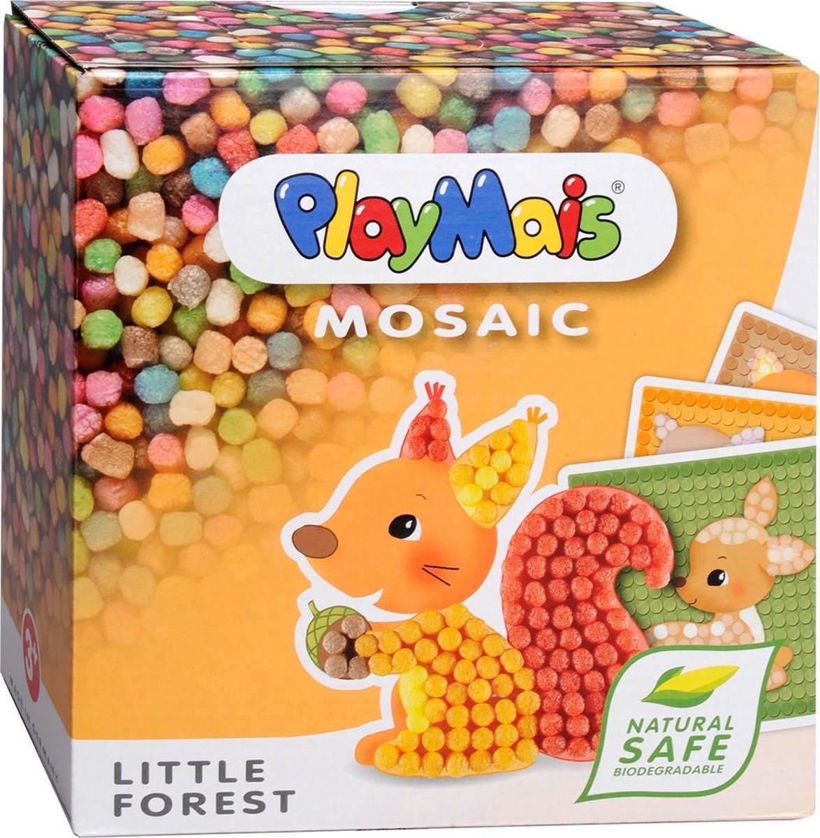 Playmais knutselset mozaïek junior 20 cm plantaardig 2300 stuks