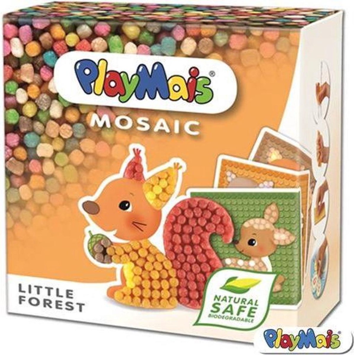 Playmais knutselset mozaïek junior 20 cm plantaardig 2300 stuks