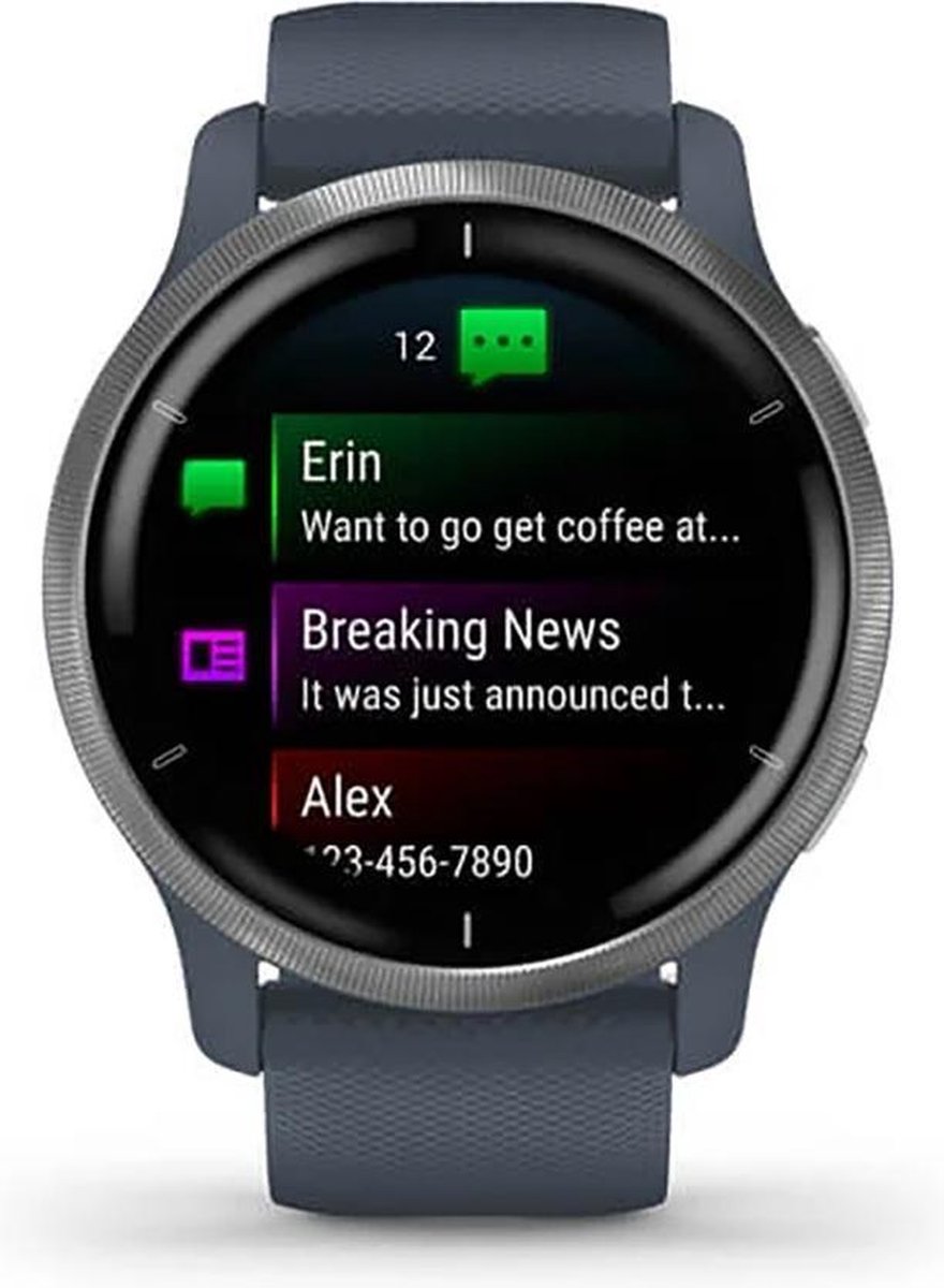 Garmin Venu 2 Zilver/ - Blauw