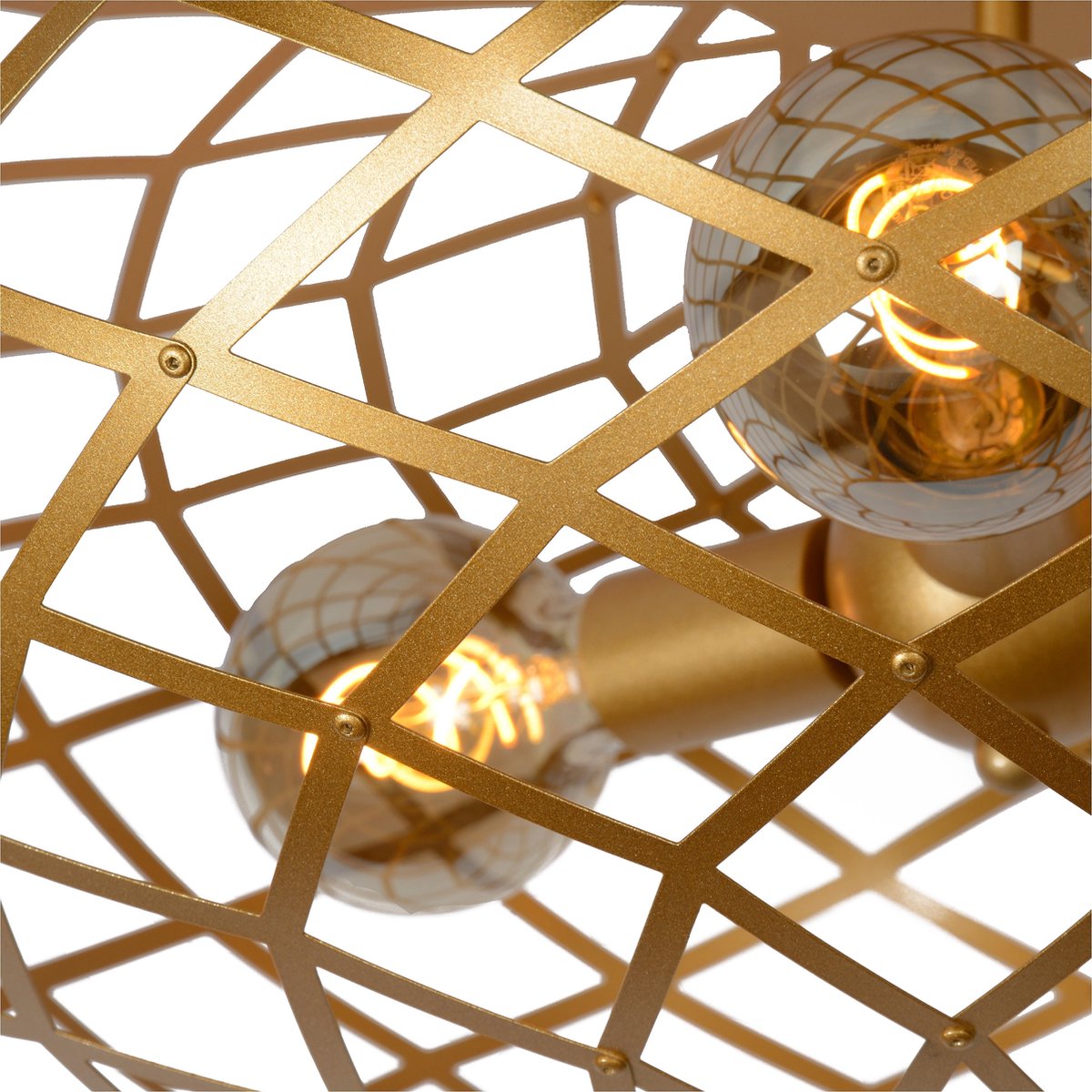 Lucide Wolfram Plafondlamp Ø 65 cm - Goud