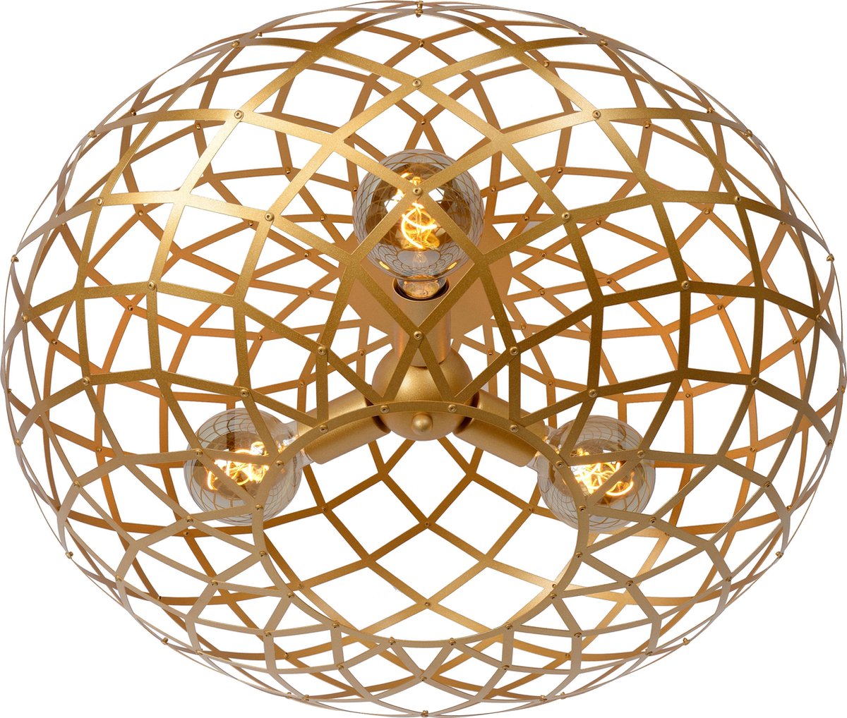 Lucide Wolfram Plafondlamp Ø 65 cm - Goud