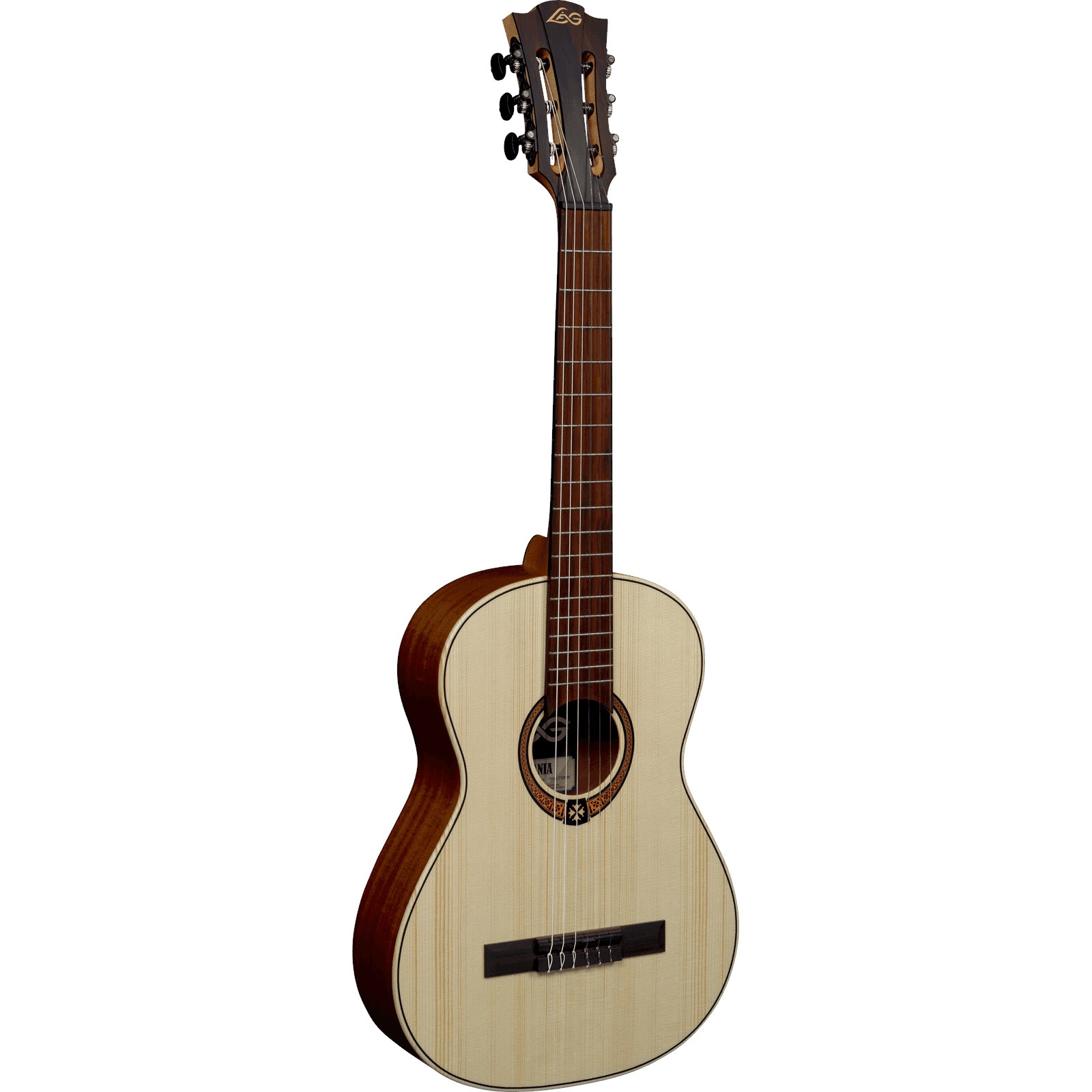 LAG Guitars Occitania 70 OC70-3 3/4-formaat klassieke gitaar