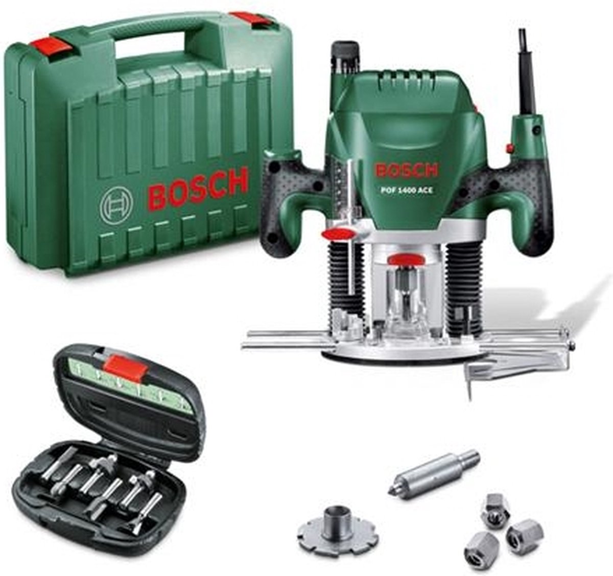 Bosch POF1400ACE + 6-delige frezenset